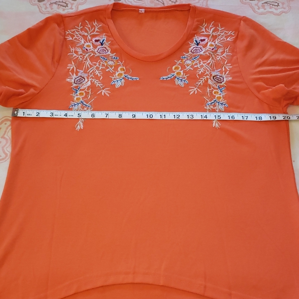 Floral Embroidery High Low Embroidered Flower - Picture 6 of 9